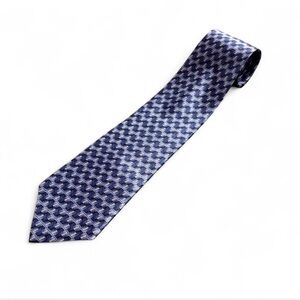 100% Silk Arrow Elegant Blue & Silver Patterned Men's Neck Tie. Executive/Formal